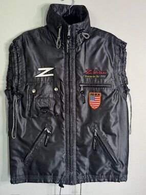 Vintage 2002 USA Renne De Ski Team Vest Zah-Buu Size Small